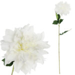 DALIA sztuczny kwiat do wazonu GEORGINIA biała 64 cm
