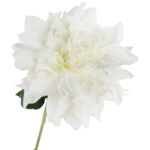 DALIA sztuczny kwiat do wazonu GEORGINIA biała 64 cm - obrazek 3