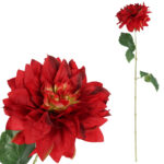 DALIA sztuczny kwiat do wazonu GEORGINIA czerwona 64 cm
