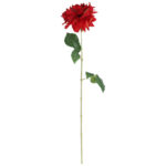 DALIA sztuczny kwiat do wazonu GEORGINIA czerwona 64 cm - obrazek 2