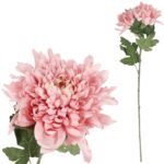 CHRYZANTEMA sztuczny kwiat do wazonu różowa 68 cm