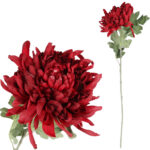 CHRYZANTEMA sztuczny kwiat do wazonu czerwona 68 cm