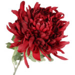 CHRYZANTEMA sztuczny kwiat do wazonu czerwona 68 cm - obrazek 3