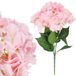 BUKIET HORTENSJI jasno-różowy 46 cm