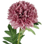 CHRYZANTEMA sztuczny kwiat do wazonu fioletowa 50 cm - obrazek 3