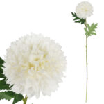 CHRYZANTEMA sztuczny kwiat do wazonu biała 50 cm