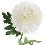 CHRYZANTEMA sztuczny kwiat do wazonu biała 50 cm - obrazek 3