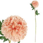 CHRYZANTEMA sztuczny kwiat do wazonu łososiowa 50 cm
