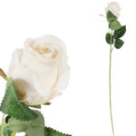 RÓŻA sztuczny kwiat do wazonu biała 52 cm