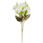 BUKIET ŻONKILI Z DODATKAMI sztuczne kwiaty do wazonu KOMPOZYCJA biała 36 cm - obrazek 2