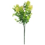 PROTEA BUKIET SZTUCZNY dodatek do kompozycji zielony 32 cm - obrazek 2