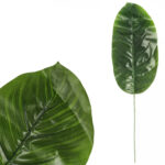 SZTUCZNE LIŚCIE BANANOWIEC GAŁĄZKA LIŚCIE DO BUKIETÓW 48 cm
