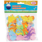 Naklejki świąteczne WIELKANOC samoprzylepne mix wzorów 200 sztuk