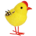 KURCZAK 8CM KURCZACZEK WIELKANOCNY ŻÓŁTO BRĄZOWY KACZUSZKA KURKA