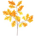 SZTUCZNE LIŚCIE DĘBU GAŁĄZKA LIŚCIE DO KOMPOZYCJI 65 cm