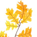 SZTUCZNE LIŚCIE DĘBU GAŁĄZKA LIŚCIE DO KOMPOZYCJI 65 cm - obrazek 2