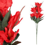 BUKIET 9 LILII czerwony 57 cm