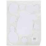 Naklejki wielkanocne na okno, samoprzylepne, kolorowe 28x37 cm. - obrazek 3