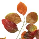 SZTUCZNE LIŚCIE BUKU GAŁĄZKA LIŚCIE DO KOMPOZYCJI brązowy 65 cm - obrazek 2