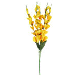BUKIET 5 GAŁĄZEK MIECZYKÓW żółty GLADIOLA 67 cm - obrazek 2