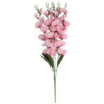 BUKIET 5 GAŁĄZEK MIECZYKÓW jasno-różowy GLADIOLA 67 cm - obrazek 2