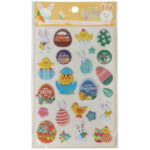 Naklejki wielkanocne na okno, samoprzylepne, kolorowe 18×10 cm/3