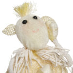 Owieczka z sizalu Baranek stojący dekoracja wielkanocna 15 cm żółty - obrazek 2