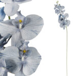 STORCZYK sztuczne kwiaty do wazonu GAŁĄZKA ORCHIDEA niebieska 100 cm