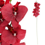 STORCZYK sztuczne kwiaty do wazonu GAŁĄZKA ORCHIDEA czerwona 100 cm