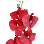 STORCZYK sztuczne kwiaty do wazonu GAŁĄZKA ORCHIDEA czerwona 100 cm - obrazek 3