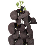 STORCZYK sztuczne kwiaty do wazonu GAŁĄZKA ORCHIDEA brązowa 100 cm - obrazek 3