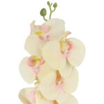 STORCZYK sztuczne kwiaty do wazonu GAŁĄZKA ORCHIDEA żółto-różowa 100 cm - obrazek 3