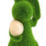 Zając Wielkanocny z Złotym Jajkiem - Dekoracja Świąteczna 25cm - obrazek 2