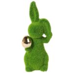 Zając Wielkanocny z Złotym Jajkiem - Dekoracja Świąteczna 25cm