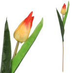 TULIPAN KWIAT SZTUCZNY do wazonu żółty 40 cm