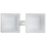 POJEMNIK NA MASŁO I CHRZAN DO KOSZYCZKA BIAŁY - obrazek 3