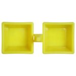 POJEMNIK NA MASŁO I CHRZAN DO KOSZYCZKA ŻÓŁTY - obrazek 3