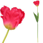 TULIPAN KWIAT SZTUCZNY do wazonu różowy 65 cm