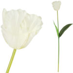 TULIPAN KWIAT SZTUCZNY do wazonu biały 65 cm