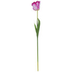 TULIPAN KWIAT SZTUCZNY do wazonu fioletowy 65 cm - obrazek 2