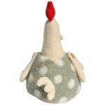 KOGUT OZDOBA Z MATERIAŁU KOGUT FOLKLOR WIELKANOC ZIELONY 25 CM - obrazek 3