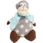 BARANEK OZDOBA Z MATERIAŁU OWIECZKA FOLKLOR WIELKANOC NIEBIESKI 30 CM