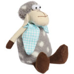 BARANEK OZDOBA Z MATERIAŁU OWIECZKA FOLKLOR WIELKANOC NIEBIESKI 30 CM - obrazek 3