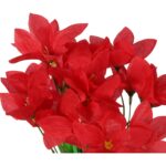 BUKIET JAŚMINU Z DODATKAMI sztuczne kwiaty do wazonu KOMPOZYCJA czerwony 40 cm - obrazek 2