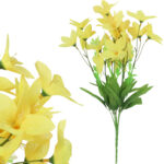 BUKIET JAŚMINU Z DODATKAMI sztuczne kwiaty do wazonu KOMPOZYCJA żółta 40 cm