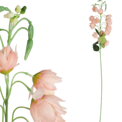 DZWONKI KWIAT SZTUCZNY do wazonu różowy 85 cm