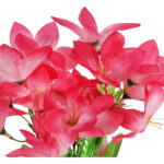 BUKIET JAŚMINU Z DODATKAMI sztuczne kwiaty do wazonu KOMPOZYCJA różowa 40 cm - obrazek 2