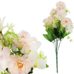 BUKIET GOŹDZIKÓW Z DODATKAMI sztuczne kwiaty do wazonu KOMPOZYCJA kremowa 40 cm