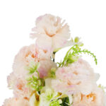 BUKIET GOŹDZIKÓW Z DODATKAMI sztuczne kwiaty do wazonu KOMPOZYCJA kremowa 40 cm - obrazek 3