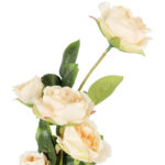 Gałązka 5 róż- kremowa KWIATY do wazonu 76 cm - obrazek 3